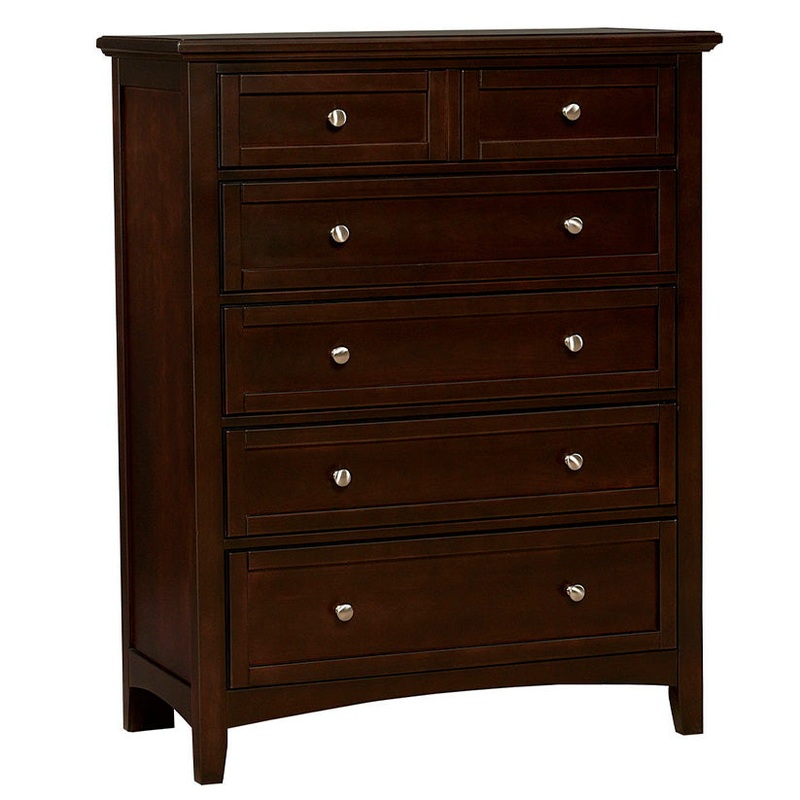 Bonanza – 5-Drawer Storage Chest – Merlot