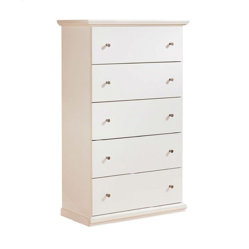 Bostwick – White – Five Drawer Chest