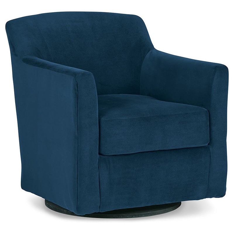 Bradney – Blue – Swivel Accent Chair