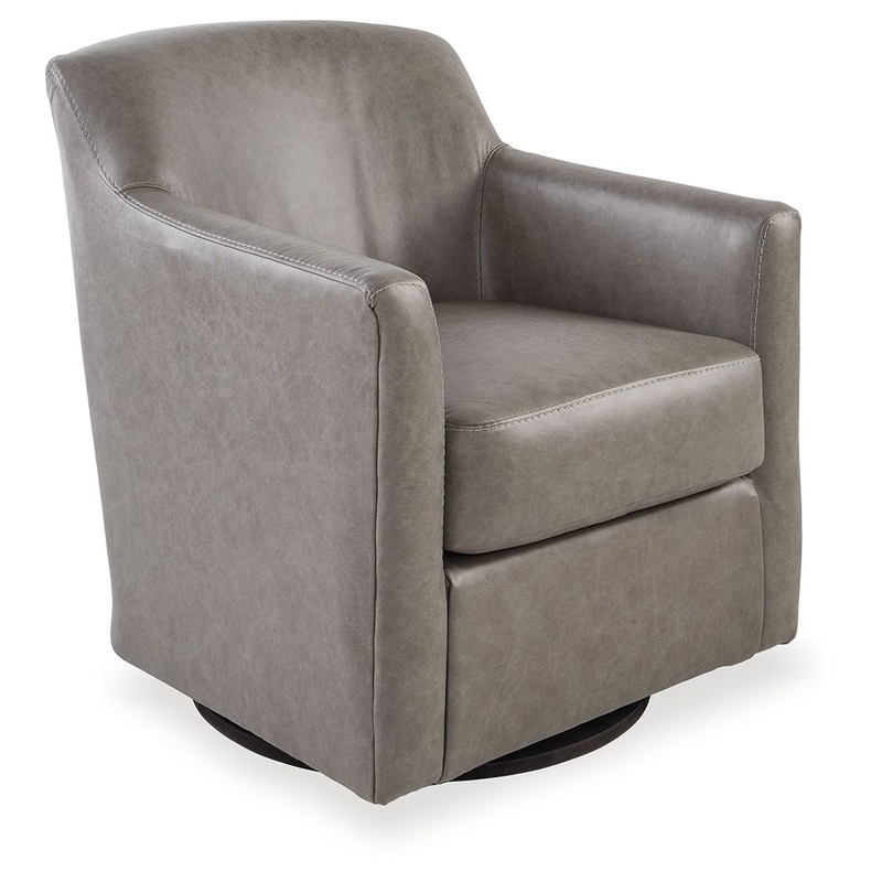 Bradney – Fossil – Swivel Accent Chair