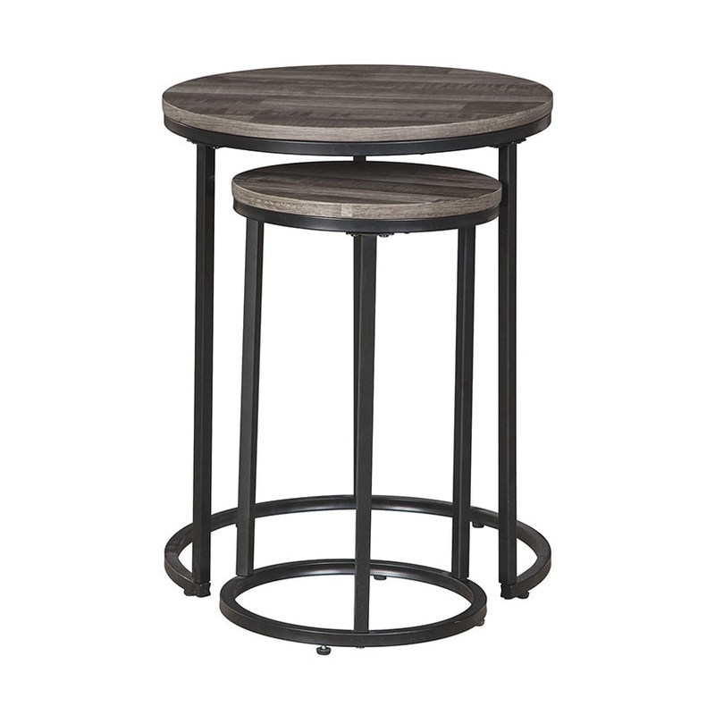 Briarsboro – Black / Gray – Accent Table Set (Set of 2)