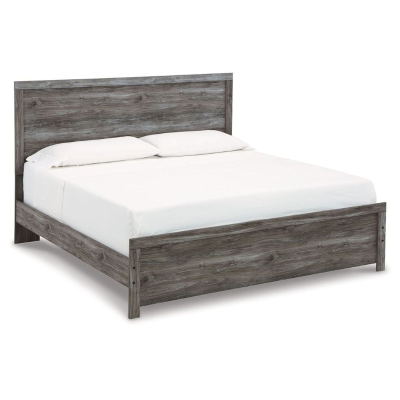 Bronyan – Dark Gray – King Panel Bed