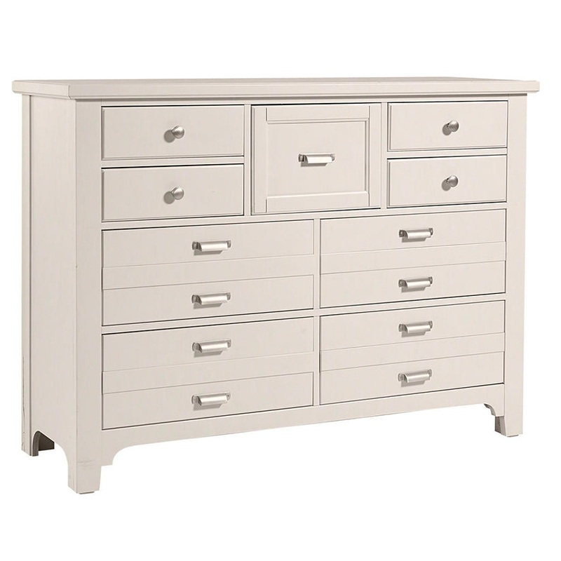 Bungalow – 9-Drawer Master Dresser – Lattice (Soft White)