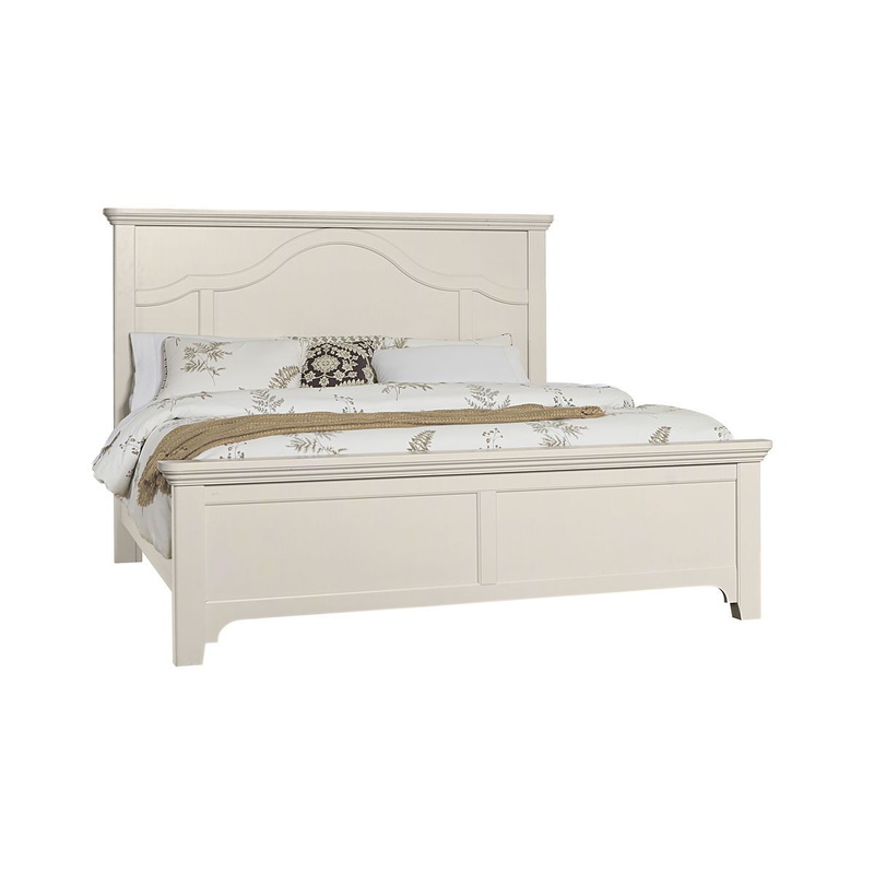 Bungalow – King Mantel Bed – Lattice (Soft White)