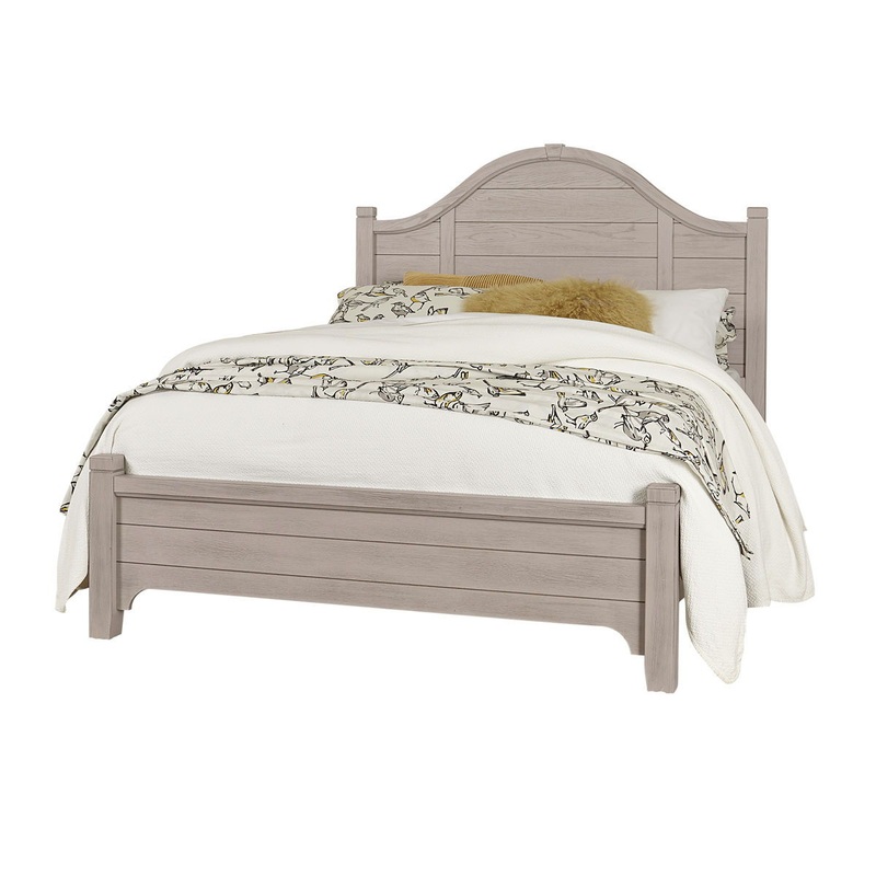 Bungalow – Queen Arched Bed – Dover Grey Two Tone