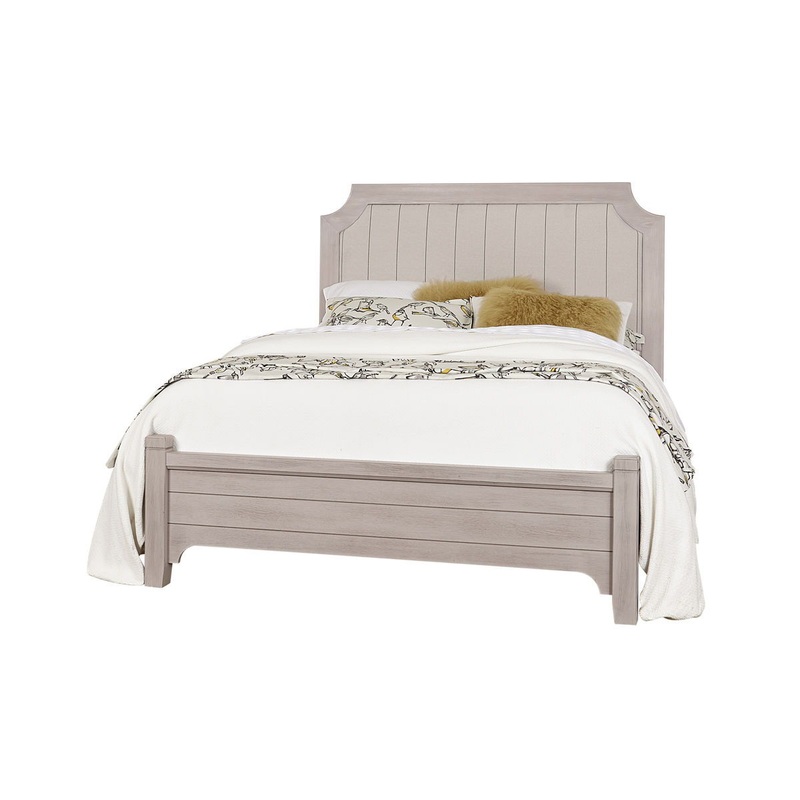 Bungalow – Queen Upholstered Bed – Dover Grey Two Tone