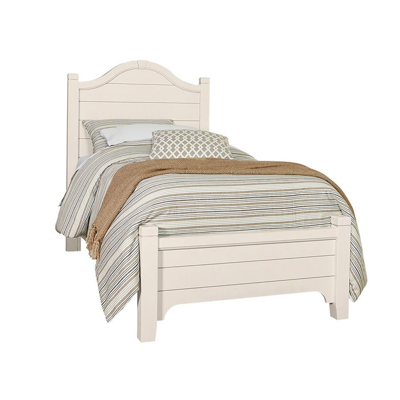 Bungalow – Twin Arched Bed – Lattice (Soft White)