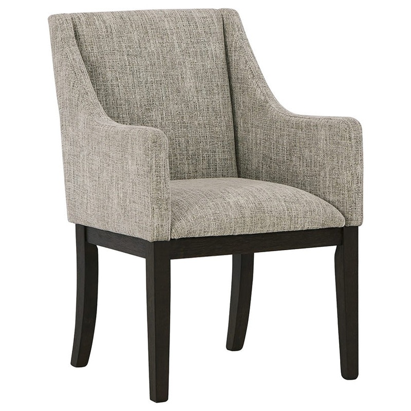Burkhaus – Dark Brown – Dining Uph Arm Chair (Set of 2)