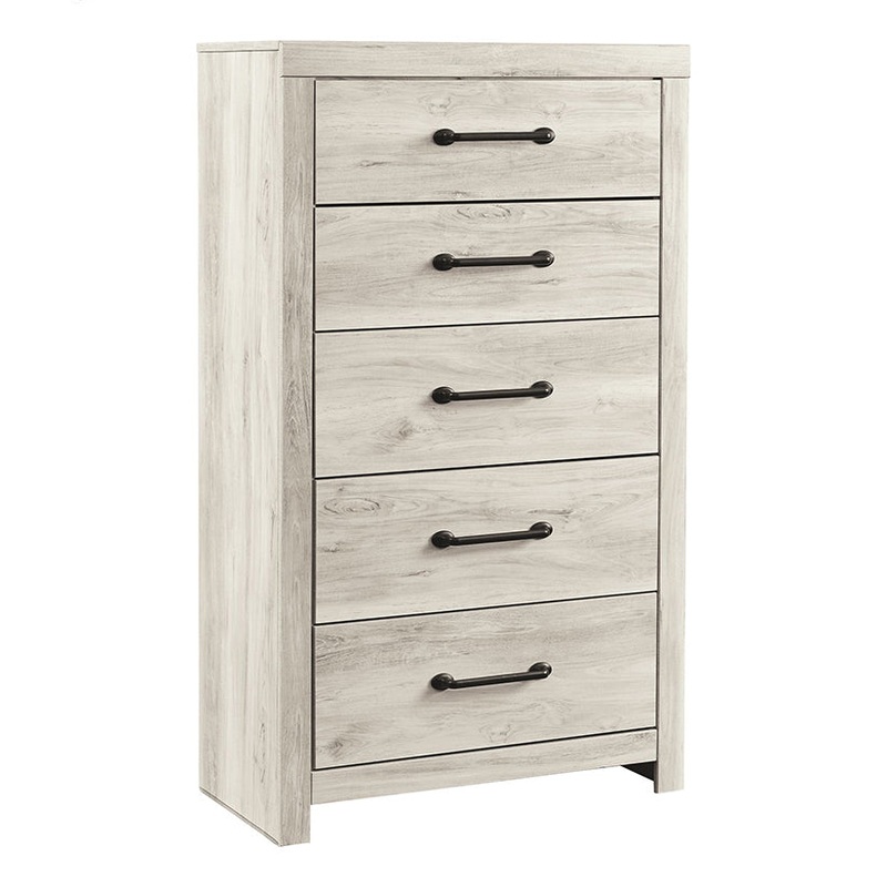 Cambeck – Whitewash – Five Drawer Chest