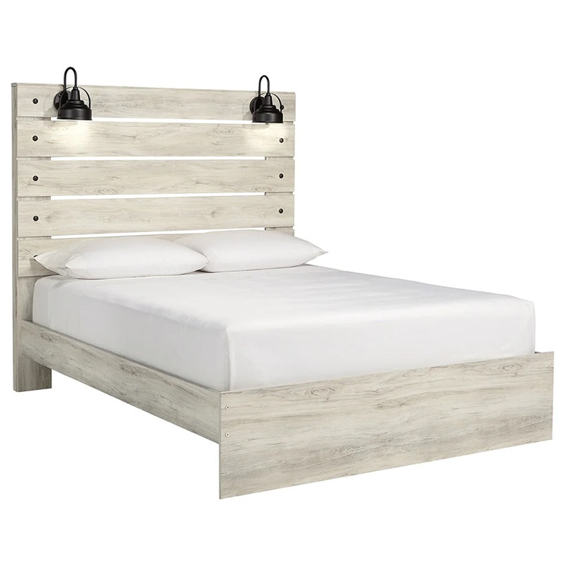 Cambeck – Whitewash – Queen Panel Bed