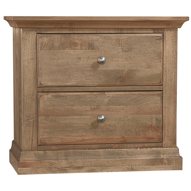 Carlisle – 2-Drawers Nightstand – Warm Natural