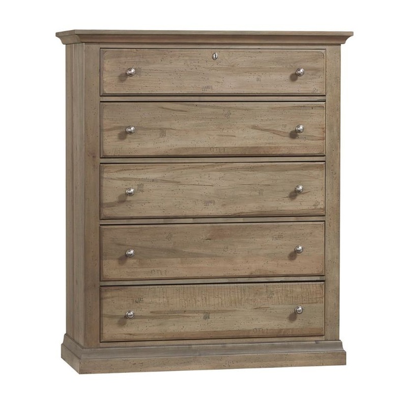 Carlisle – 5-Drawers Chest – Natural Grey