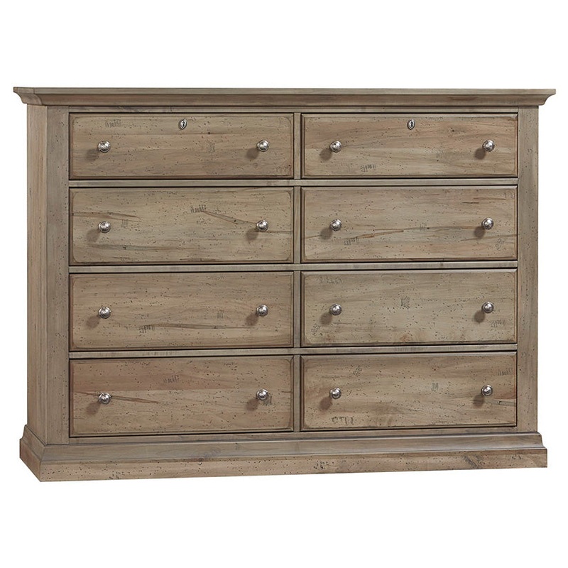 Carlisle – 8-Drawers Dresser – Natural Grey