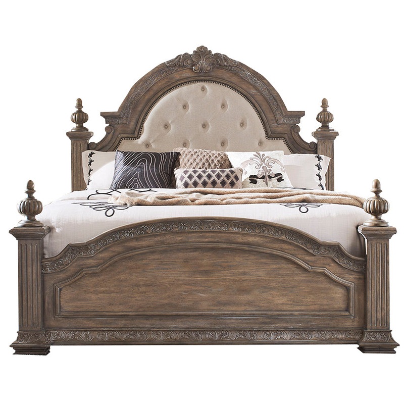 Carlisle Court – King Poster Bed – Medium Brown