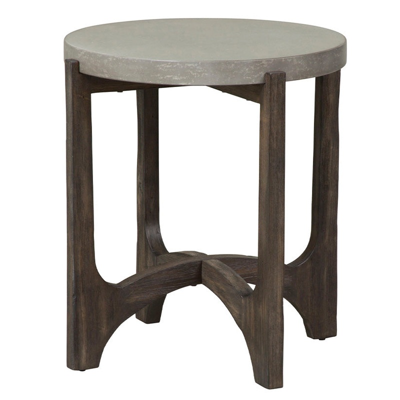 Cascade – End Table – Dark Brown