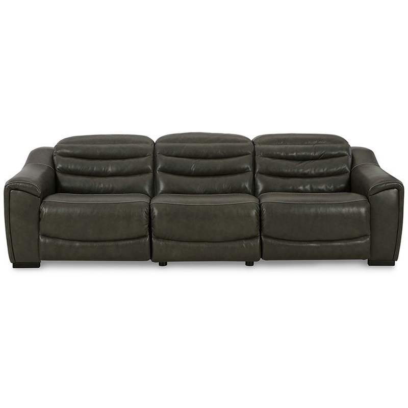 Center Line – Dark Gray – 3-Piece Power Reclining Sectional