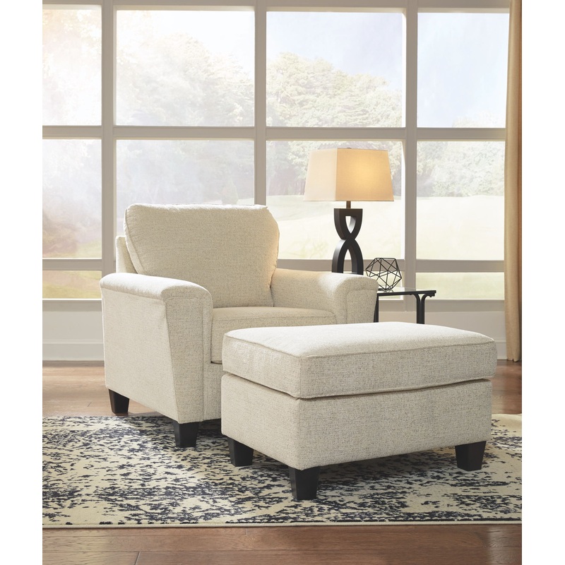 Abinger – Natural – 2 Pc. – Chair With Ottoman