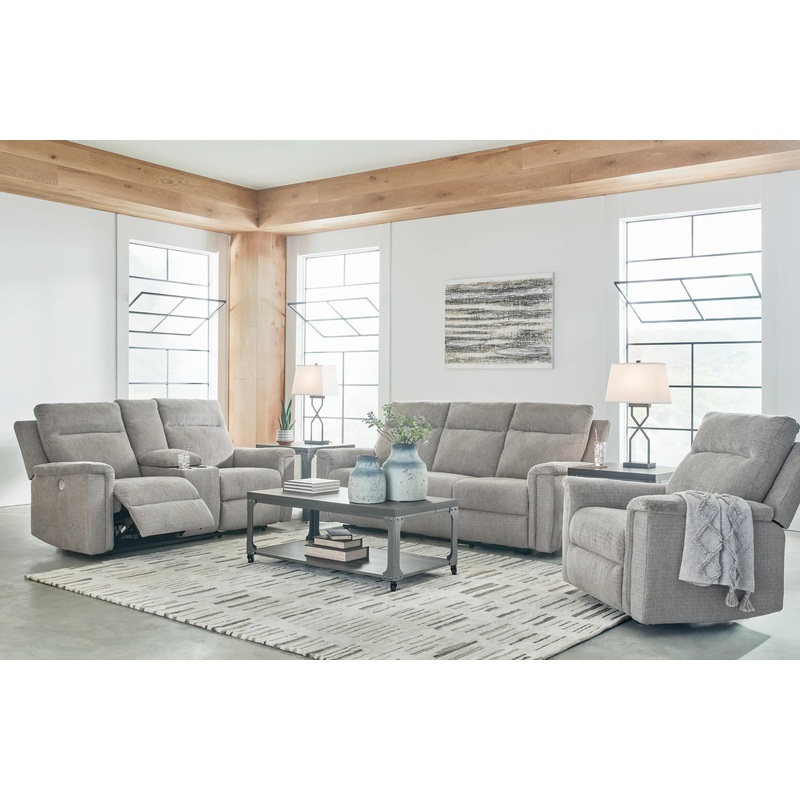 Barnsana – Ash – 3 Pc. – Power Reclining Sofa, Power Reclining Loveseat, Power Rocker Recliner