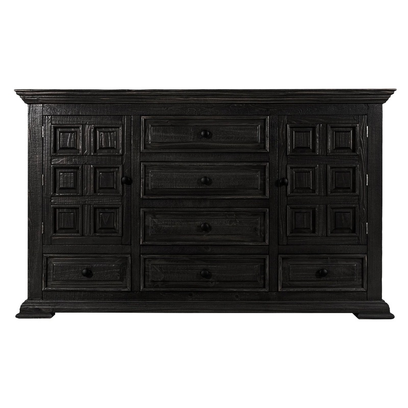 Terra – Dresser With 6 Drawer And 2 Doors – Tricorn Black