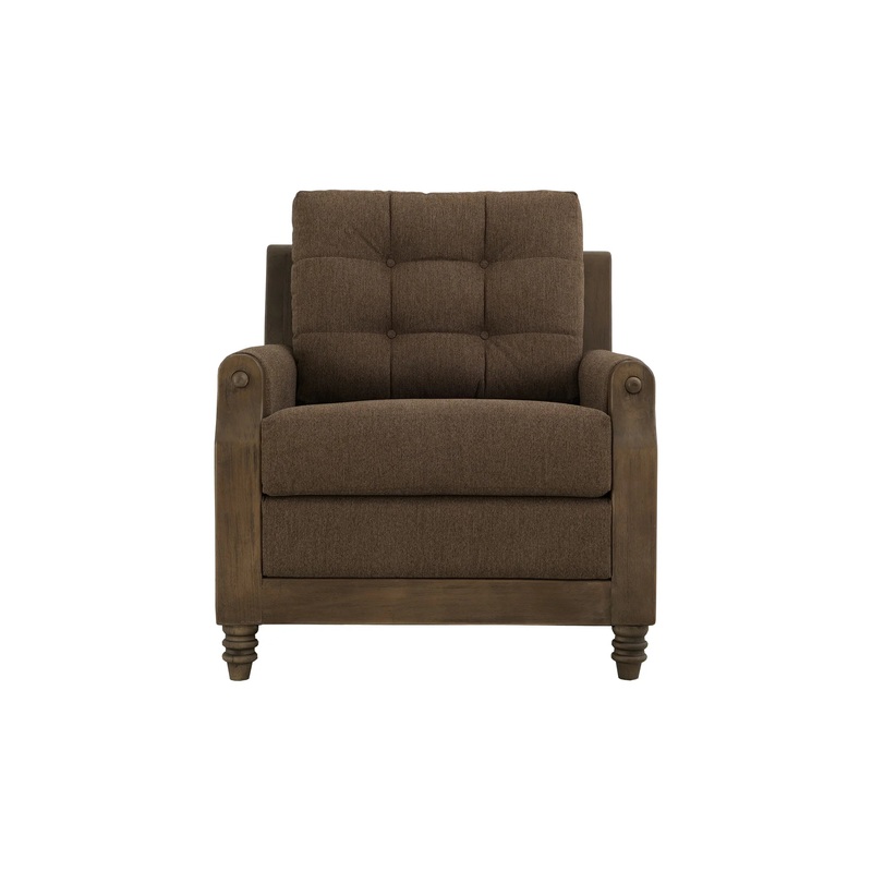 Xel-Ha II – Upholstered Armchair – Carnelian Brown