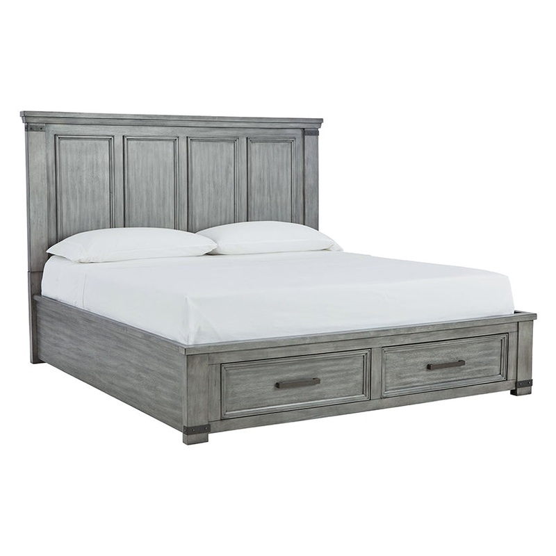 Russelyn – Gray – King Storage Bed