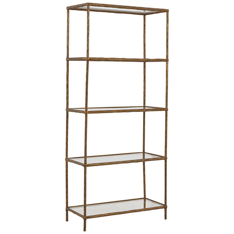 Ryandale – Antique Brass Finish – Bookcase