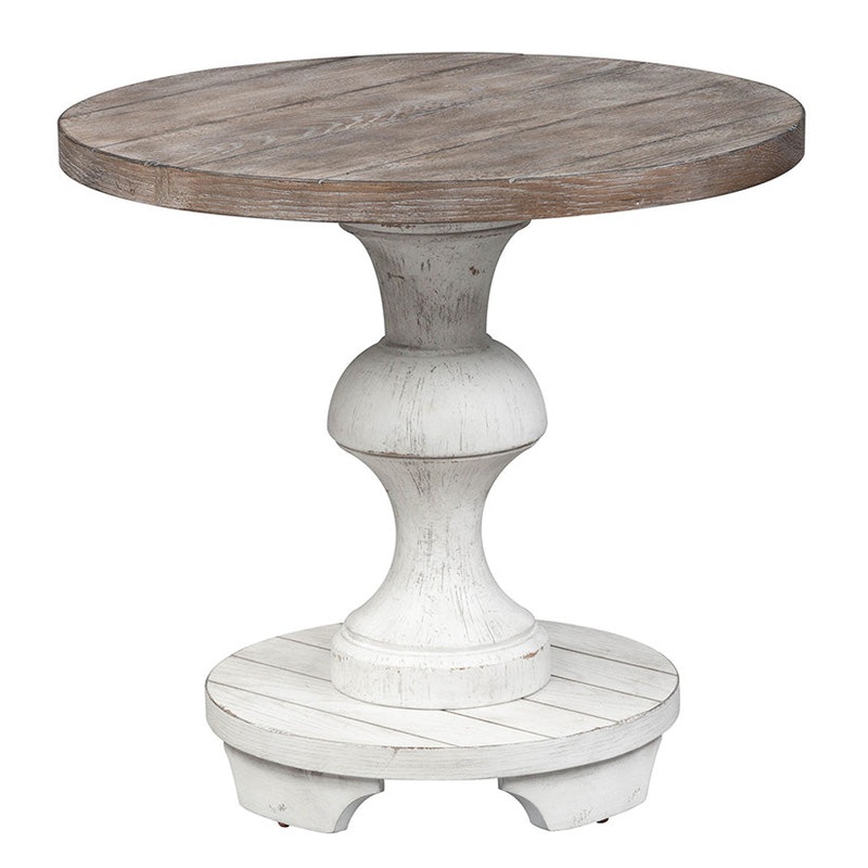 Sedona – Round End Table – White
