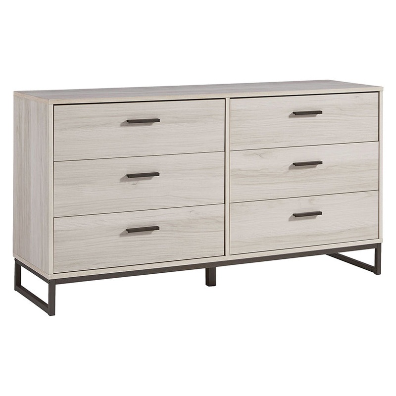 Socalle – Light Natural – Six Drawer Dresser – Vinyl-Wrapped