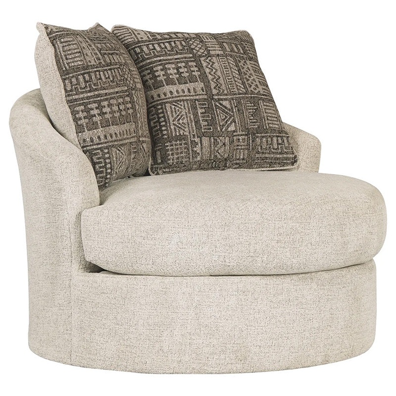 Soletren – Stone – Swivel Accent Chair