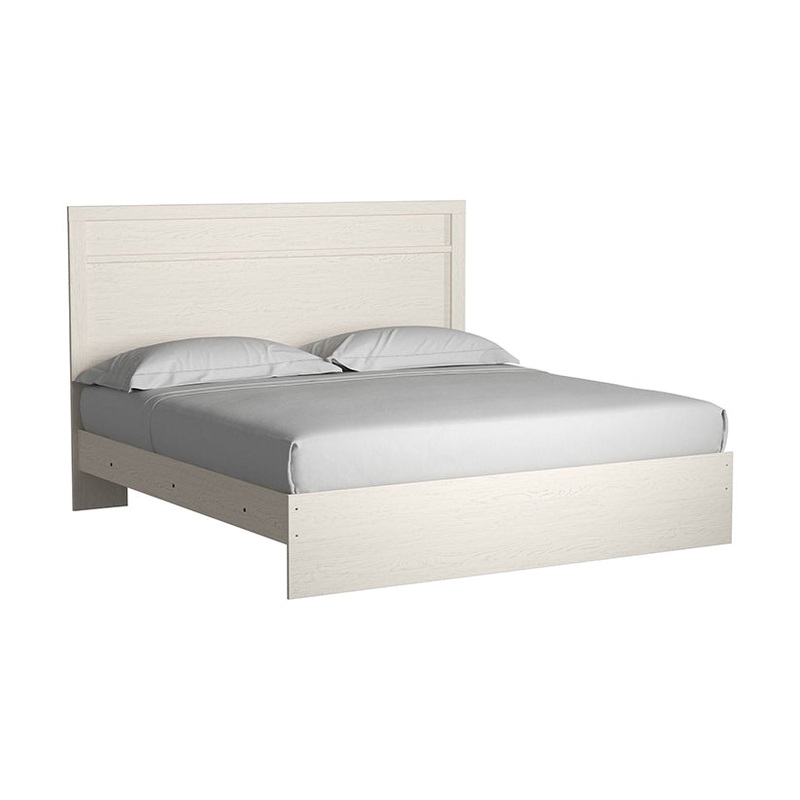 Stelsie – White – King Panel Bed