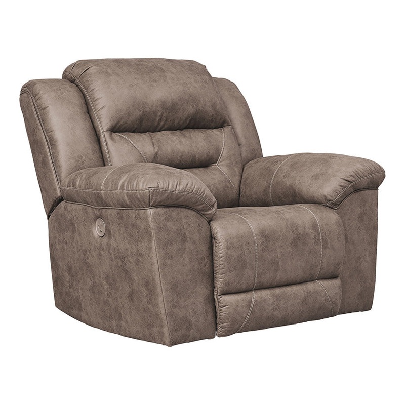 Stoneland – Light Brown – Power Rocker Recliner