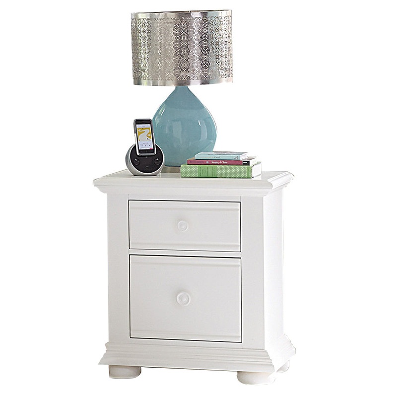 Summer House – 2 Drawer Night Stand – White