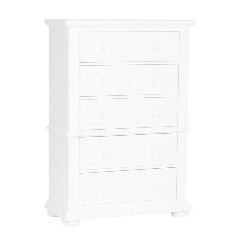 Summer House – 5 Drawer Chest – White