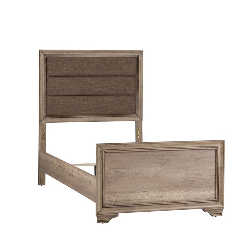Sun Valley – Twin Upholstered Bed – Light Brown
