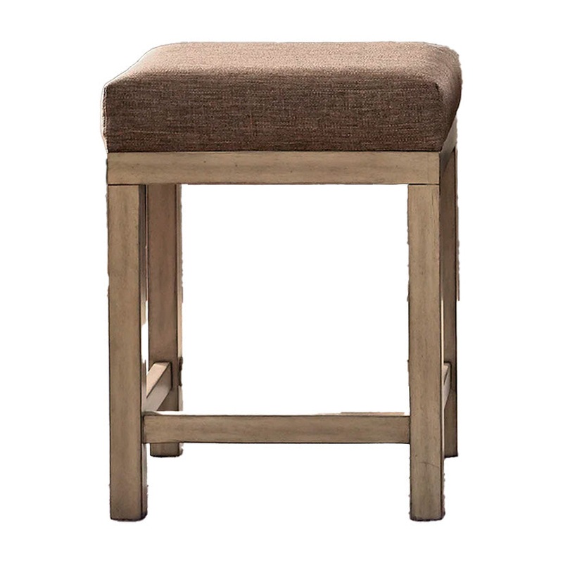Sun Valley – Upholstered Console Stools (3 Piece Set) – Light Brown