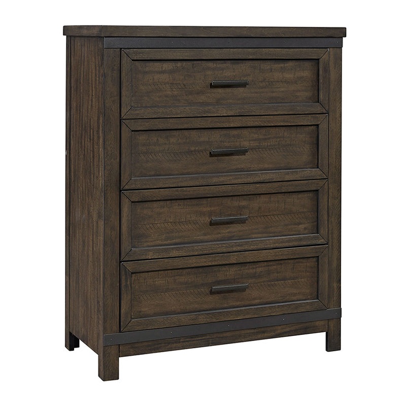 Thornwood Hills – 4 Drawer Chest – Dark Gray