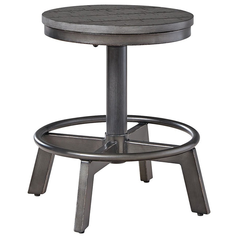 Torjin – Gray – Swivel Stool (Set of 2)