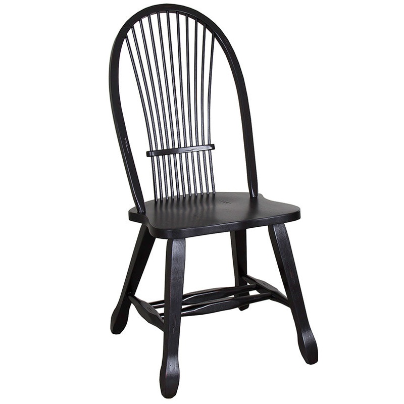 Treasures – Sheaf Back Side Chair – Black