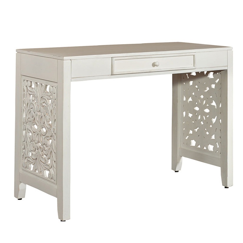 Trellis Lane – Accent Writing Desk – White