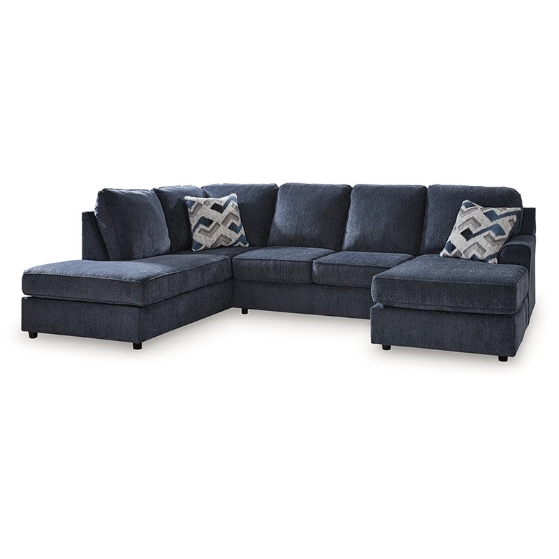 Albar Place – Cobalt – 2-Piece Sectional With Raf Sofa Chaise