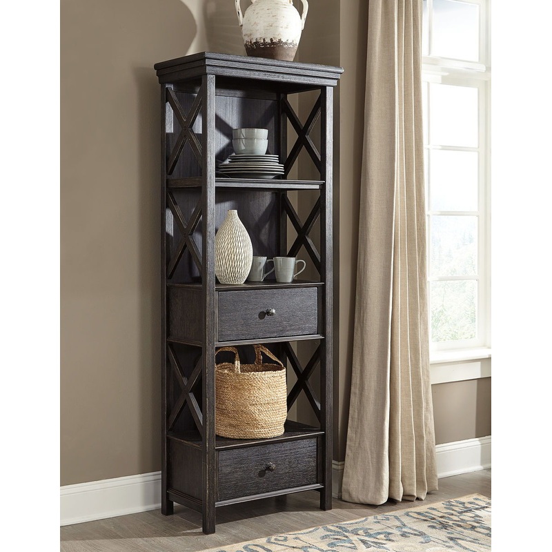Tyler – Black / Gray – Display Cabinet