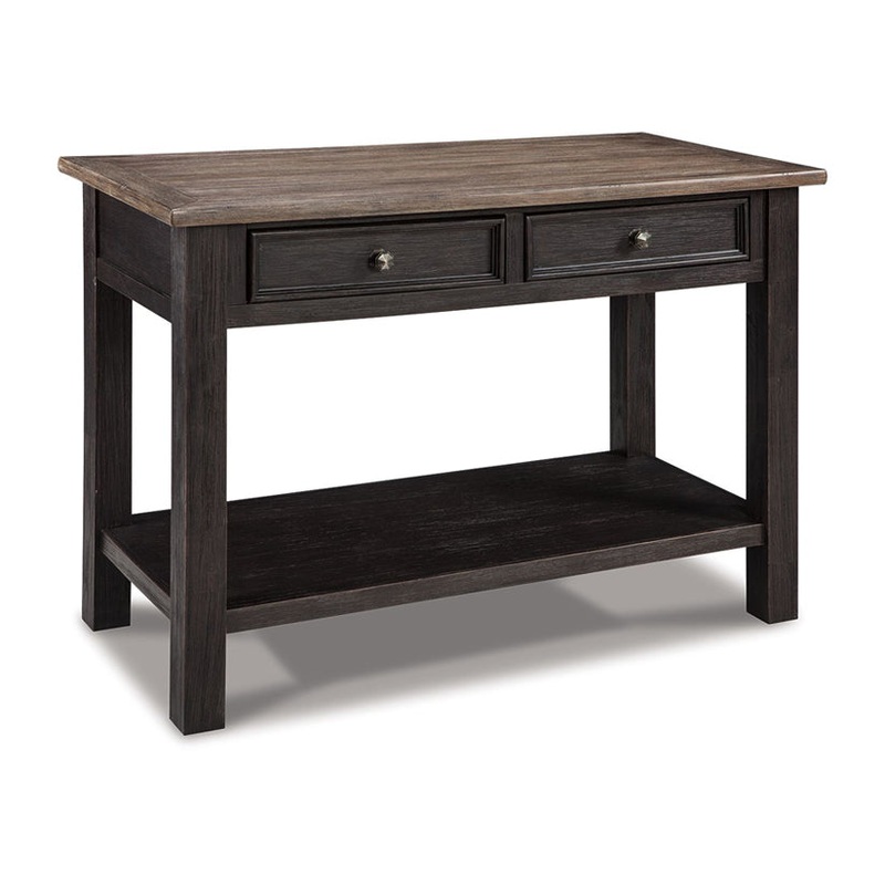 Tyler – Grayish Brown / Black – Sofa Table