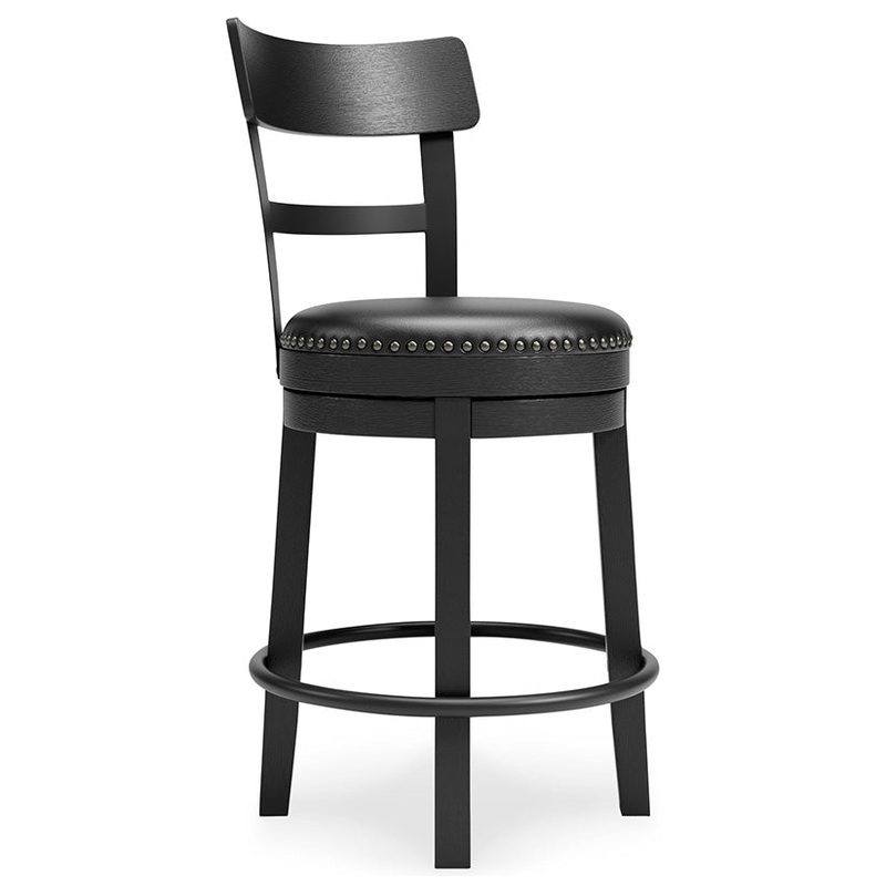 Valebeck – Black – Uph Swivel Barstool