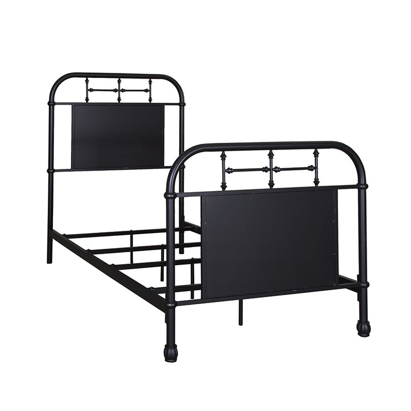 Vintage Series – Twin Metal Bed – Black