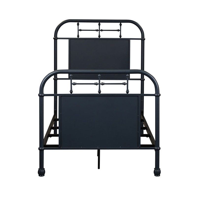 Vintage Series – Twin Metal Bed – Navy