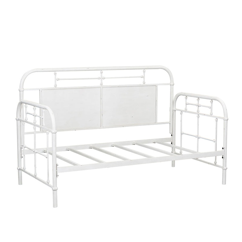 Vintage Series – Twin Metal Day Bed – Antique White
