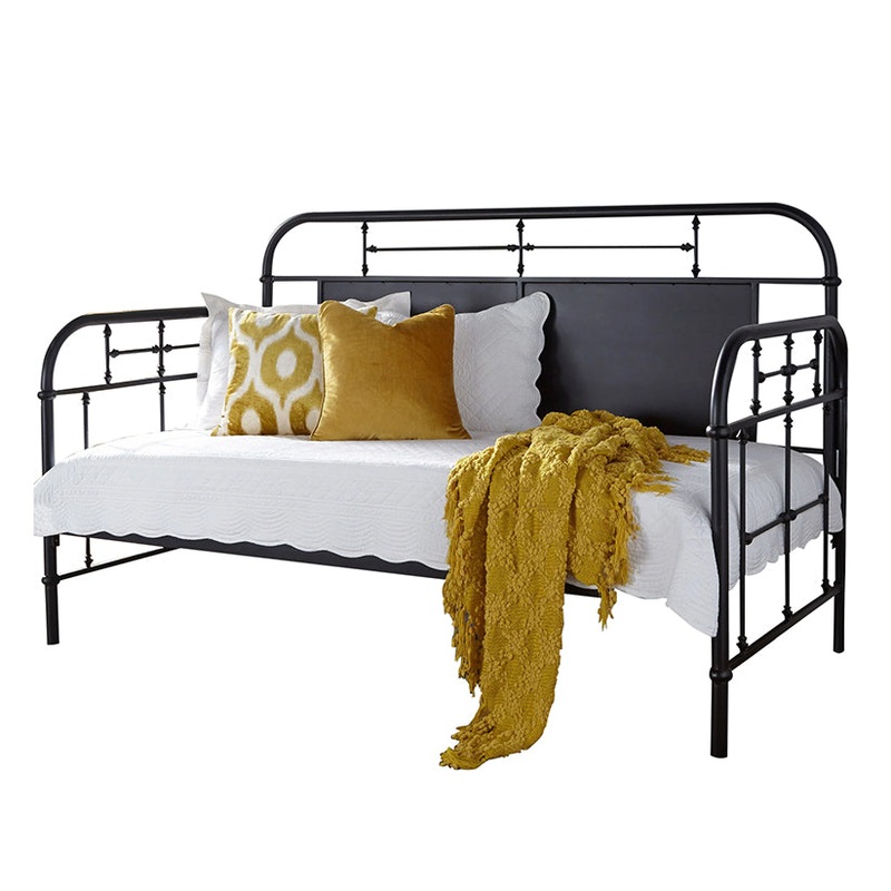 Vintage Series – Twin Metal Day Bed – Black