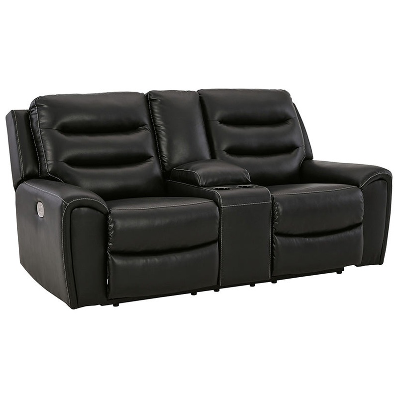 Warlin – Black – Pwr Rec Loveseat/Con/Adj Hdrst