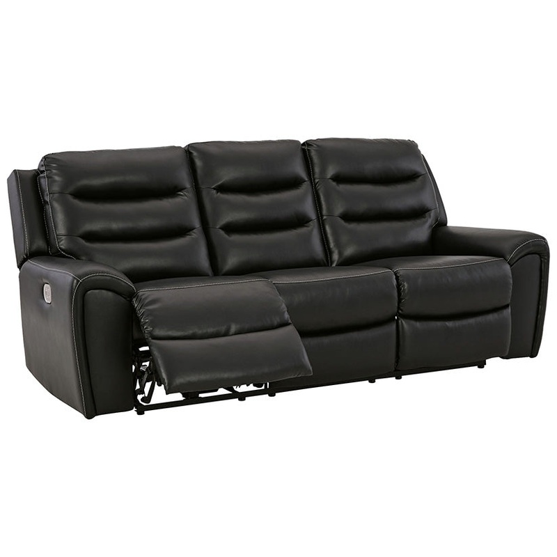 Warlin – Black – Pwr Rec Sofa With Adj Headrest