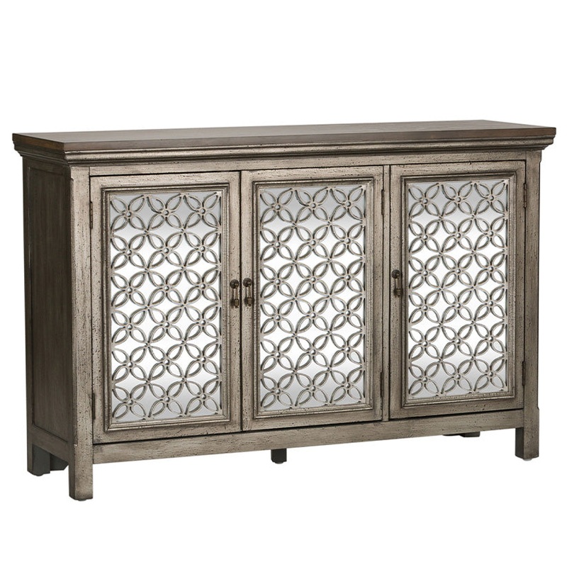 Westridge – 3 Door Accent Cabinet – Light Brown